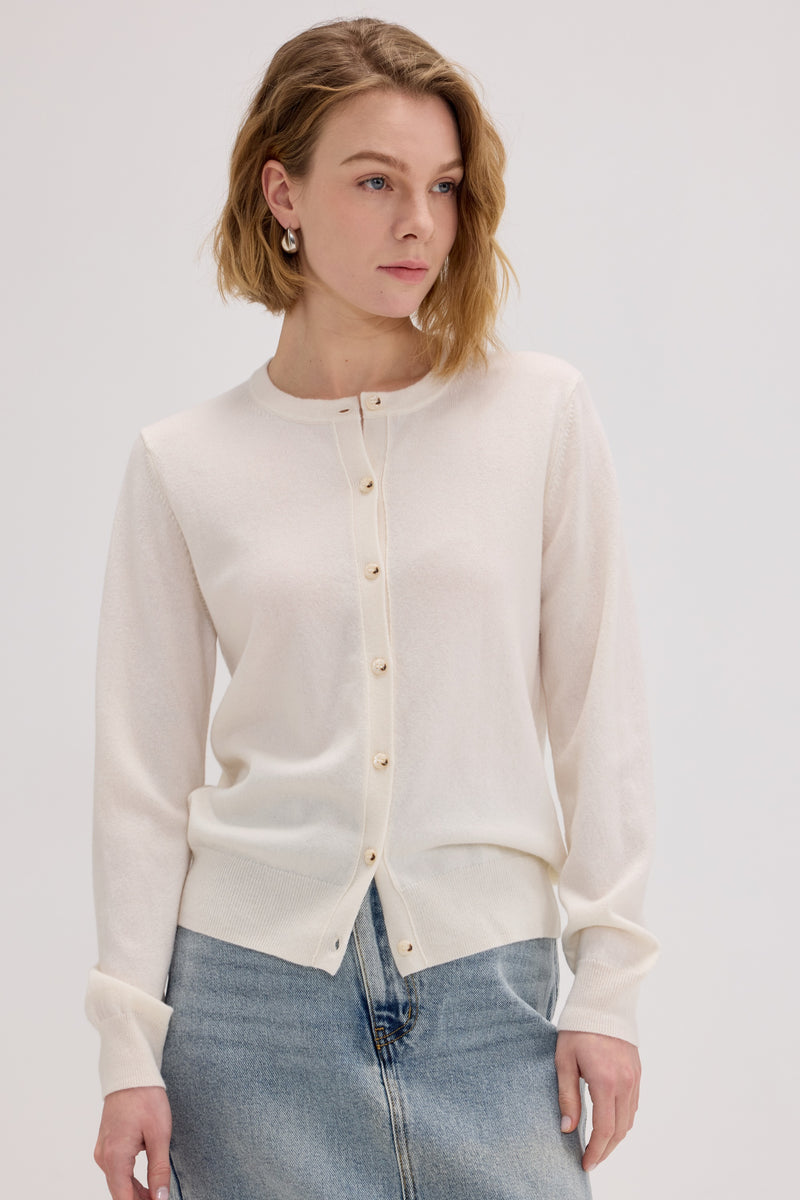 Daily Women's Crew Neck Cardigan