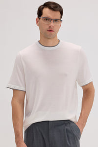 Men’s Wool-Cashmere Crewneck T-Shirt - SOLOVA MOVE