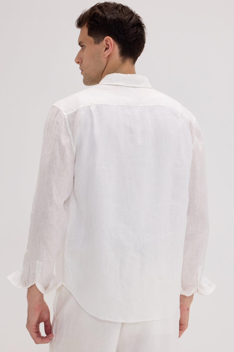 Men’s 100% Linen Long Sleeve Shirt - SOLOVA MOVE