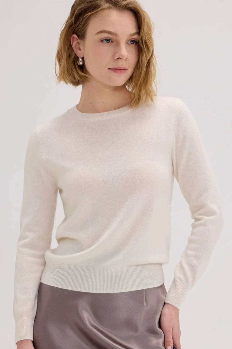 Lightweight Baby Cashmere Crewneck